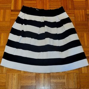 Black and white skater skirt